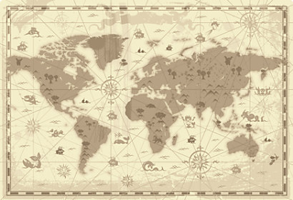 Fototapeta Mapa Moreplavec 24085